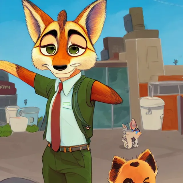 Prompt: furry in the style of zootopia