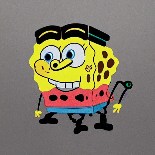 Prompt: spongebob as a bee