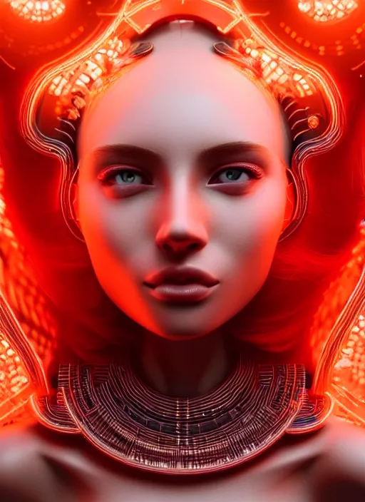 Image similar to a highly detailed long shot photo of sensual female face portrait, futurism, rococo cyber neon lighting, detailed futuristic fibonacci jewelry, profile posing, hyper photorealistic, crispy quality, digital photography, trending in pinterest, cinematic, 4 k ultra hd, art by pascal blanche, art by greg rutkowski, art by artgerm,