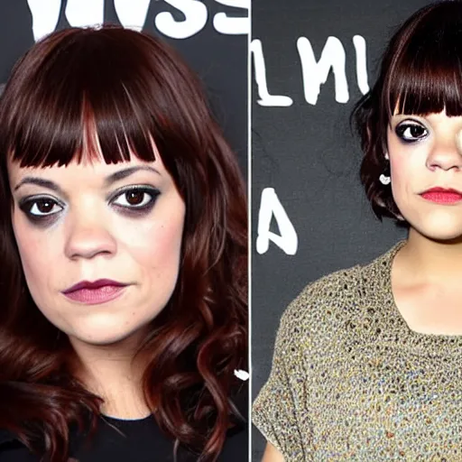 Prompt: Lily Allen, brown hair