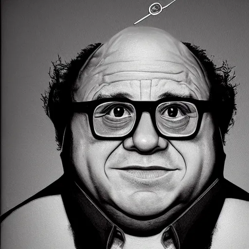 Prompt: danny devito anatomy by jason freeny