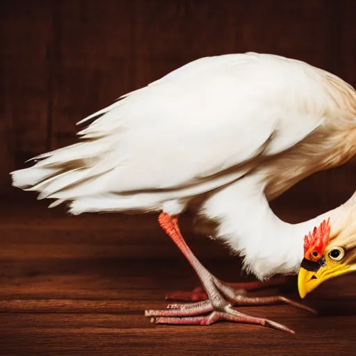 Prompt: a photo of a crousty chicken, professional, studio, 4 k