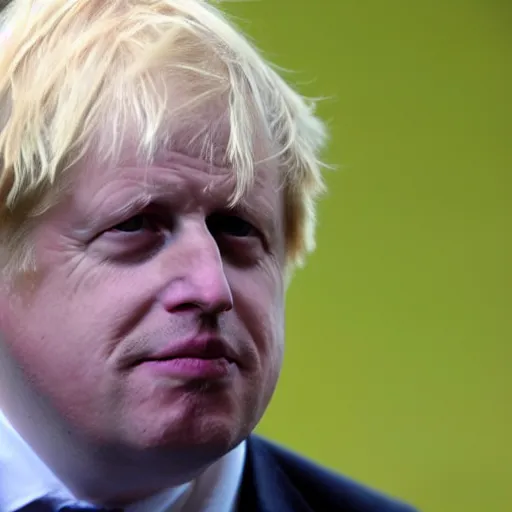 Prompt: boris johnson looking depressed in a maid costume