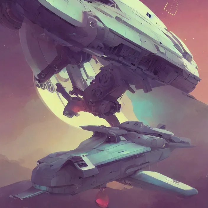 Prompt: a beautiful portrait painting of an spaceship by sergey kolesov and pascal blanche and greg rutkowski andsachin teng. in style of digital art. colorful comic, symmetry, hyper detailed. octane render. trending on artstation