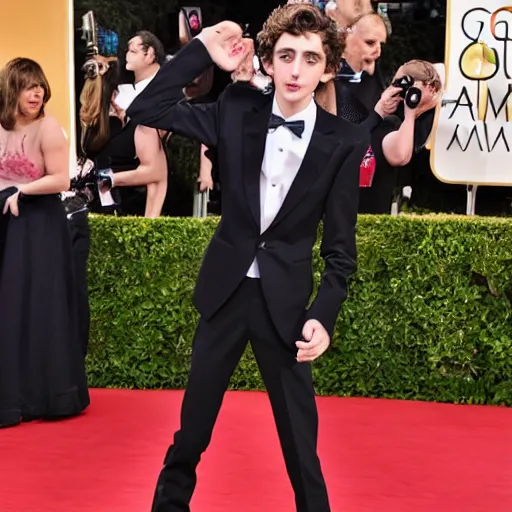 Prompt: timothee chalamet blowing a kiss