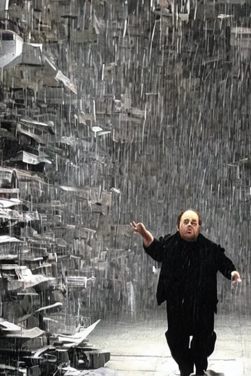 Prompt: Danny DeVito in Matrix ,