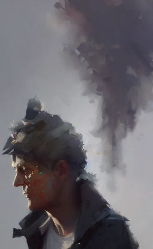 Image similar to 2 d smoke, by greg rutkowski, esuthio, craig mullins