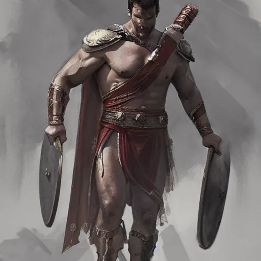 Prompt: Henry Cavill is a roman gladiator, gorgeous, amazing, muscular, silk, intricate, elegant, thighs, highly detailed, digital painting, artstation, concept art, sharp focus, illustration, by greg rutkowski