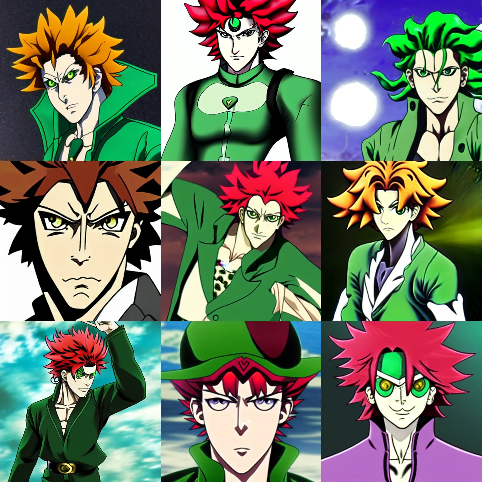 Prompt: kakyoin from stardust crusaders