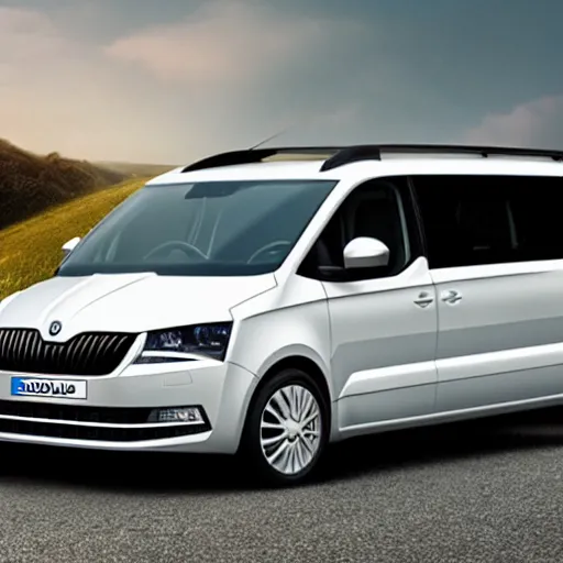 Image similar to A van designed and produced by Skoda, promotional photo