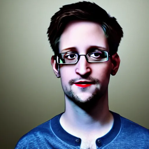 Image similar to UHD candid photo of Edward Snowden dressed as a superhero, wearing red white and blue, accurate face, UHD, photorealistic, correct face, photo by Annie Leibowitz