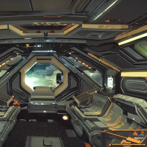 Image similar to elite dangerous anaconda ship interiors