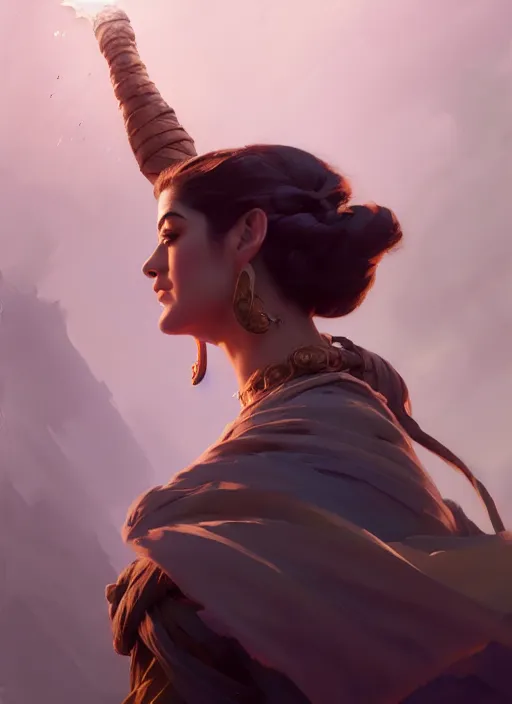 Prompt: side portrait, maya ali, wind sorcerer, gloomhaven, organic painting, hard edges, luminescent, octane render, by greg manchess, huang guangjian, gil elvgren, sachin teng, greg rutkowski, jesper ejsing, rhads, ilya kuvshinov, cushart krenz