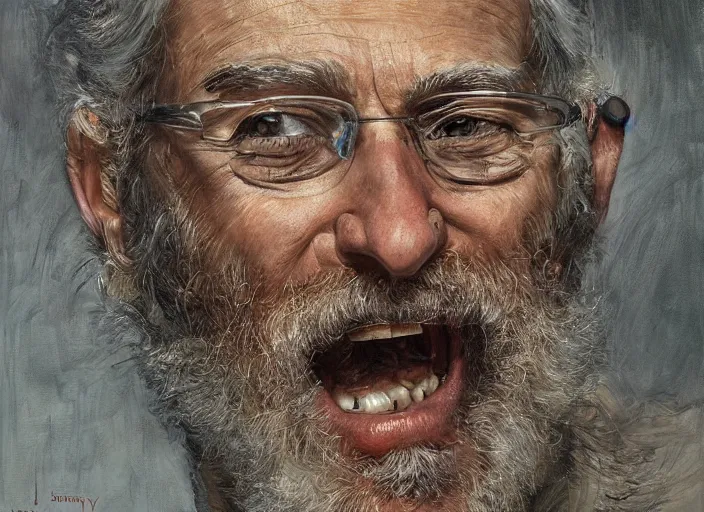 Image similar to a highly detailed epic portrait of a dentist, james gurney, james jean