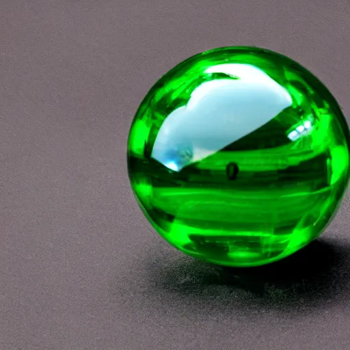 Image similar to a green transparent orb as a pickup item for a medieval game