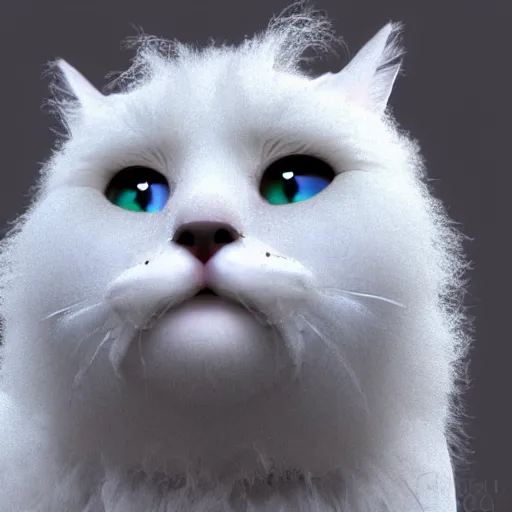 Prompt: A fluffy cat, freshly washed, 8K photorealistic, ultra high details