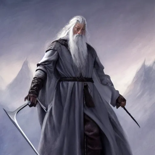 Image similar to gandalf as a warlock using shadow magic, artstation hall of fame gallery, editors choice, #1 digital painting of all time, most beautiful image ever created, emotionally evocative, greatest art ever made, lifetime achievement magnum opus masterpiece, the most amazing breathtaking image with the deepest message ever painted, a thing of beauty beyond imagination or words