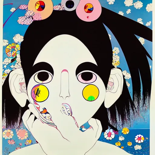 Image similar to a surreal portrait of a girl by takashi murakami