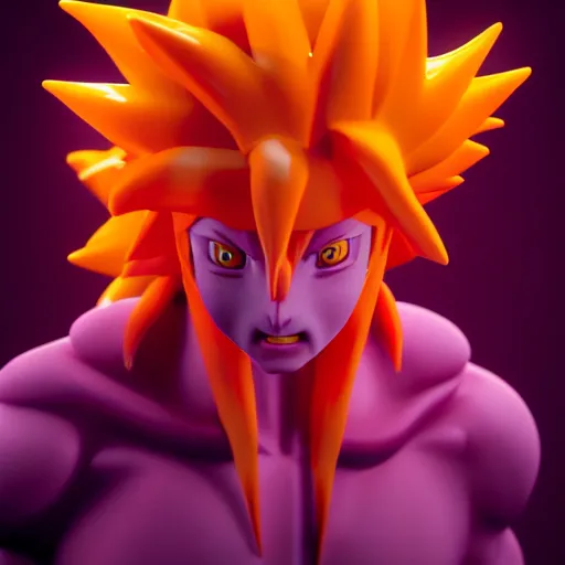 Image similar to a high resolution render of kurama from naruto movie by johannen voss by david cronenberg by francis bacon by peter kemp by octane render blender 8 k isometric dof neon colours