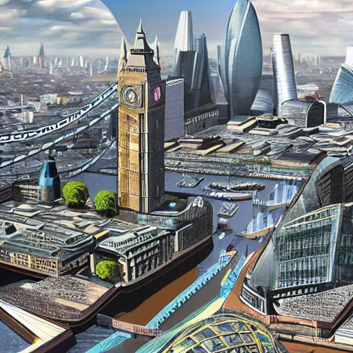 Image similar to London in 2050