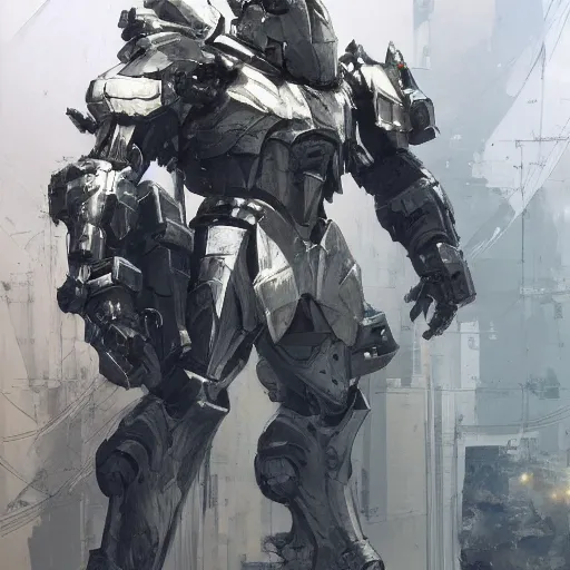 Image similar to white armored knight, heavenly, majestic knight, painting by greg ruthowski, yoji shinkawa, yoshikata amano, alphonse murac, craig mullins, beautiful artwork, highly detailed and intricate, award - winning, collaborative artwork, detailed, 4 k, 8 k, artstation