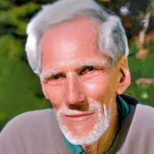 Image similar to A photograph of old Jerma985 in his eighties who looks like Jerma985 wearing a sweater in the 2010s, Jerma985, looks like Jerma985, taken in the late 2010s, taken on a 2010s Camera, realistic, hyperrealistic, very realistic, highly detailed, very detailed, extremely detailed, detailed, digital art, trending on artstation, headshot and bodyshot