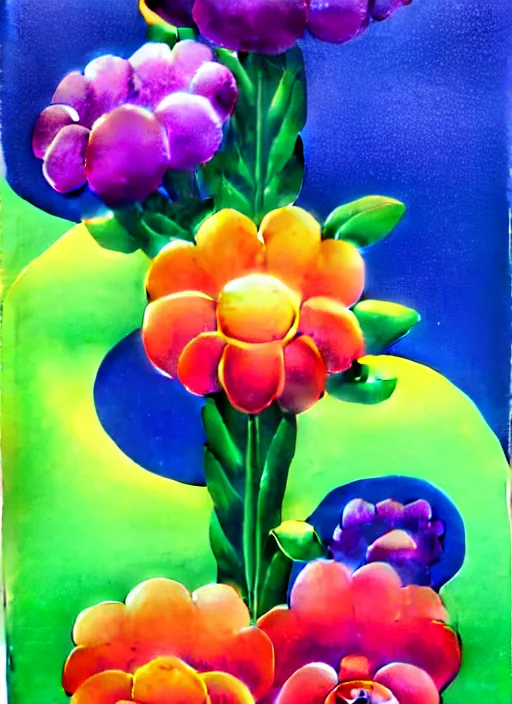 Image similar to flowers by shusei nagaoka, kaws, david rudnick, airbrush on canvas, pastell colours, cell shaded, 8 k