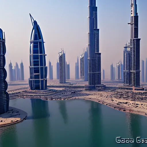 Prompt: gta : dubai, by bogna gawronska