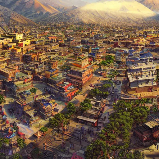 Prompt: kathmandu getting destroyed by astroid, hyper realistic, hyper detailed, digital art, trending in artstation, studio quality, photorealistic