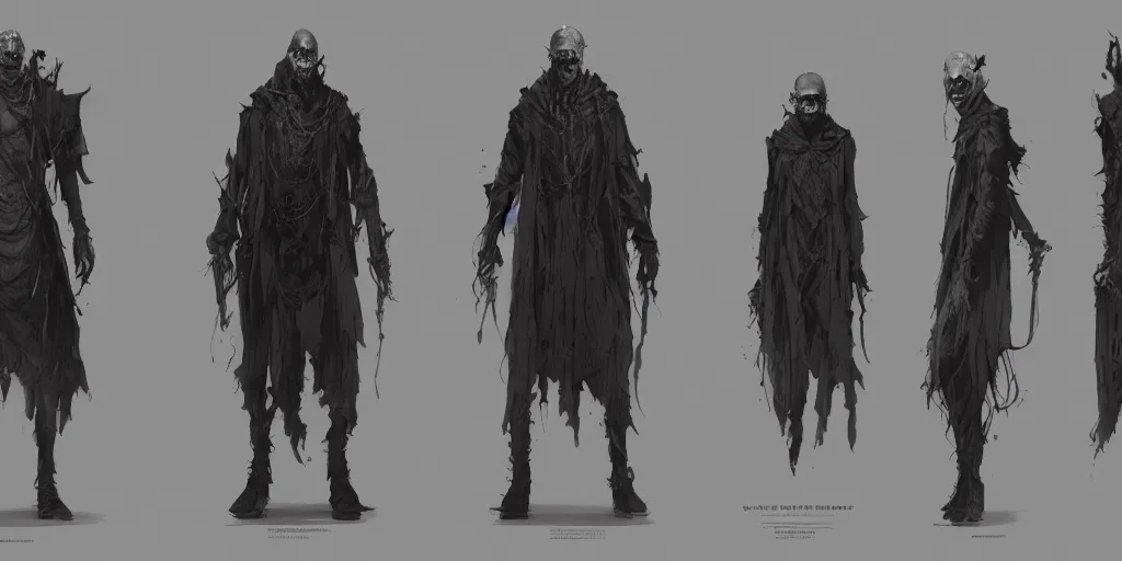 Prompt: gothic ghost character designs, Greg Rutkowski, character sheet, kim jung gi, Darek Zabrocki, Karlkka, Jayison Devadas, Phuoc Quan, trending on Artstation, 8K, ultra wide angle, pincushion lens effect