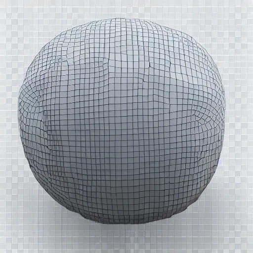 Prompt: 3d render of volleyball made out of transparent glass