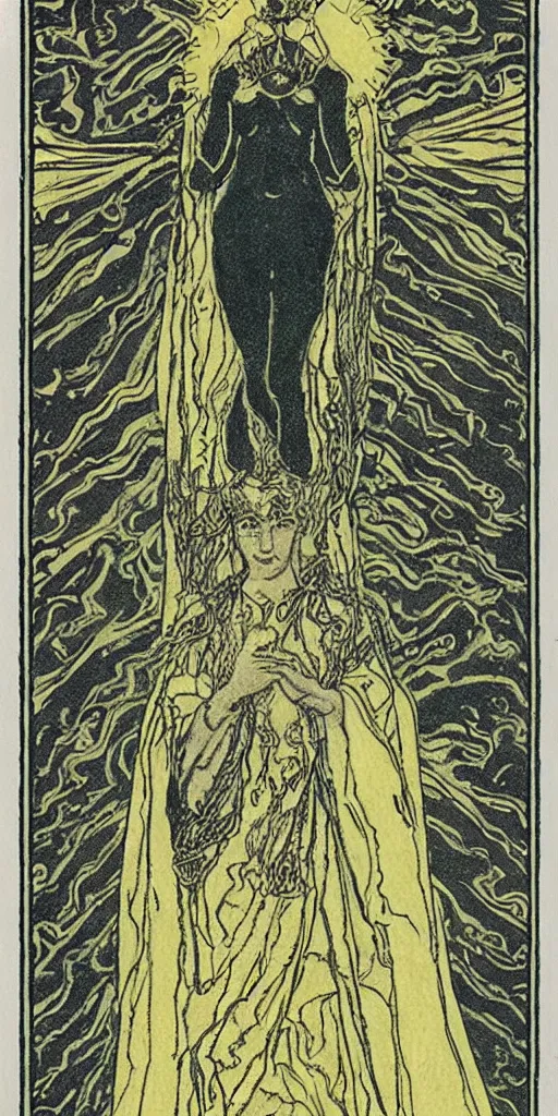 Image similar to the empress tarot card by austin osman spare