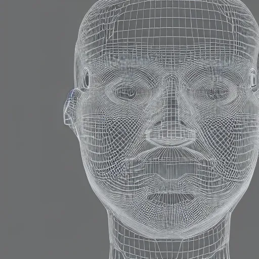 Image similar to three dimensional face of a robot inspired by data - driven art, generative, particle waves, spirals