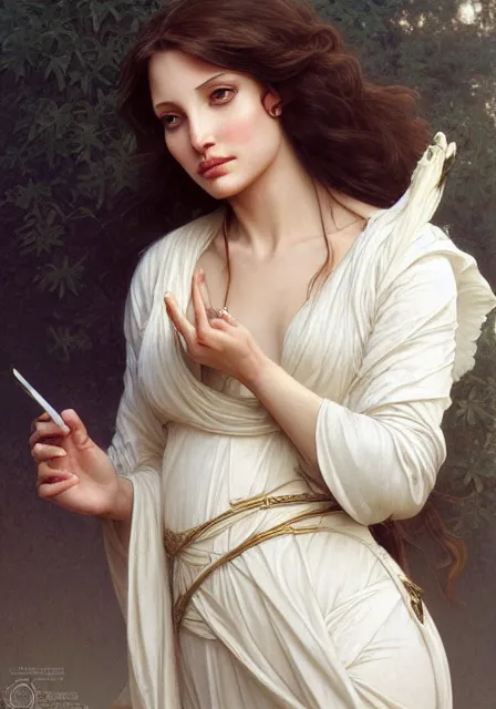 Image similar to sersei angeline jolie, intricate, elegant, highly detailed, digital painting, artstation, concept art, smooth, sharp focus, illustration, art by artgerm and greg rutkowski and alphonse mucha and william - adolphe bouguereau