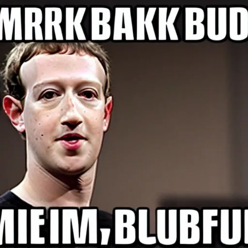 Prompt: meme about mark zuckerberg and gummy bears