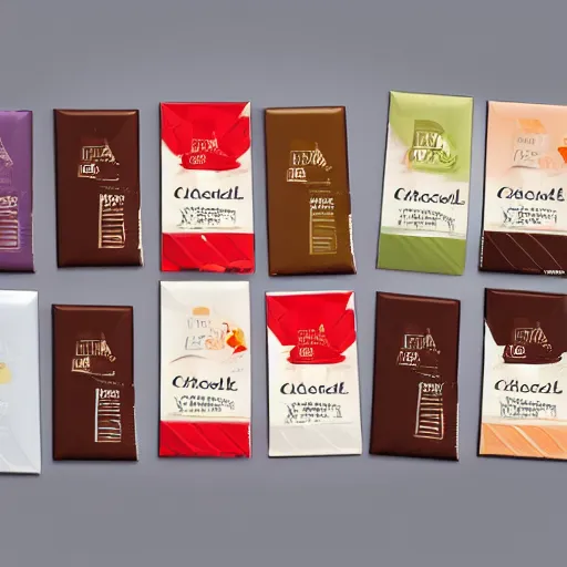 Prompt: chocolate packaging design