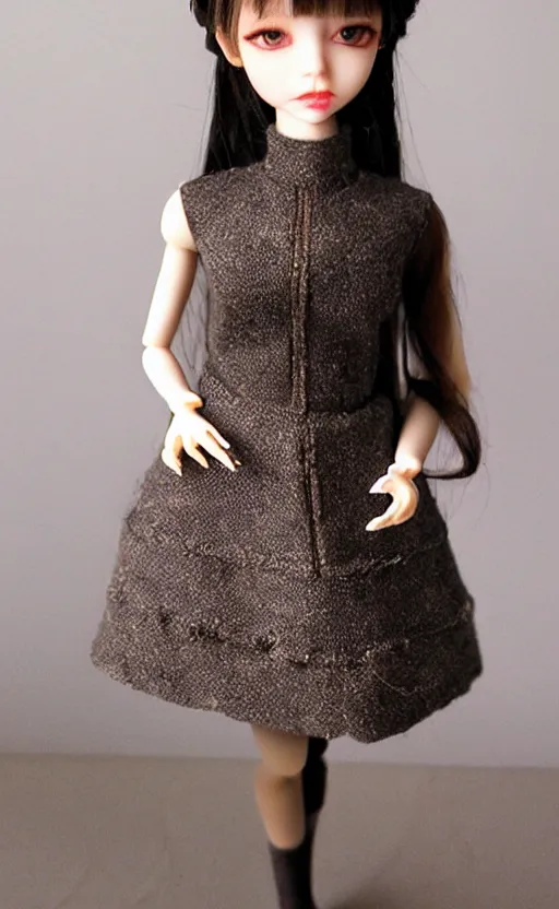 Image similar to dollfie in Sleeveless turtleneck baroque dress