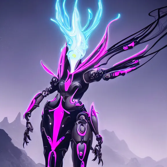 Image similar to highly detailed giantess shot exquisite warframe fanart, looking up at a giant 500 foot tall beautiful stunning saryn prime female warframe, as a stunning anthropomorphic robot female dragon, looming over you, posing elegantly, camera between the legs, white sleek armor with glowing fuchsia accents, proportionally accurate, anatomically correct, sharp claws, two arms, two legs, camera close to the legs and feet, giantess shot, upward shot, ground view shot, leg and thigh shot, epic low shot, high quality, captura, realistic, professional digital art, high end digital art, furry art, macro art, giantess art, anthro art, DeviantArt, artstation, Furaffinity, 3D realism, 8k HD octane render, epic lighting, depth of field