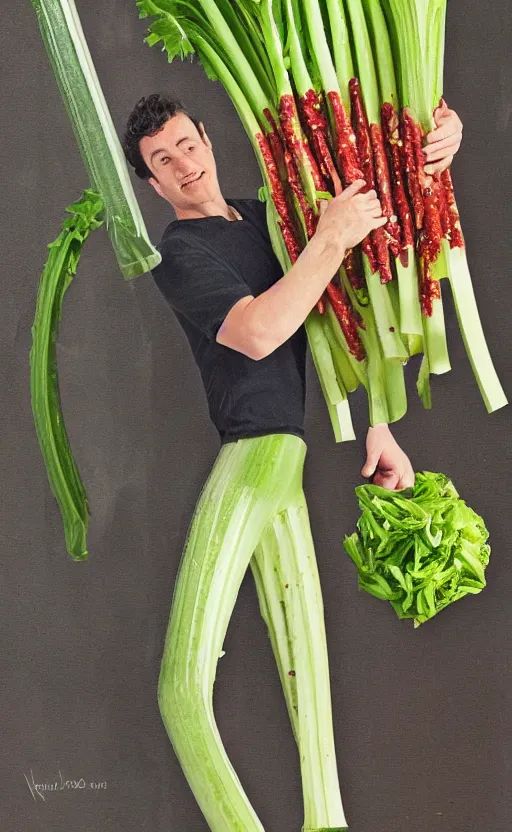 Image similar to celery man