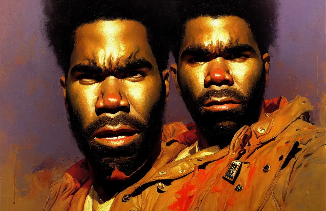 Prompt: portrait of pharoahe monch!!!!!!!!!!!!!!!!!!!!!!!!!!!, detailed face, detailed painting,, epic lighting, by ilya repin, phil hale and kent williams