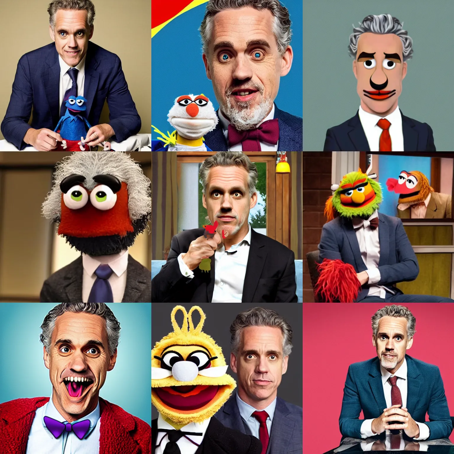 Prompt: Jordan Peterson as a Muppets character