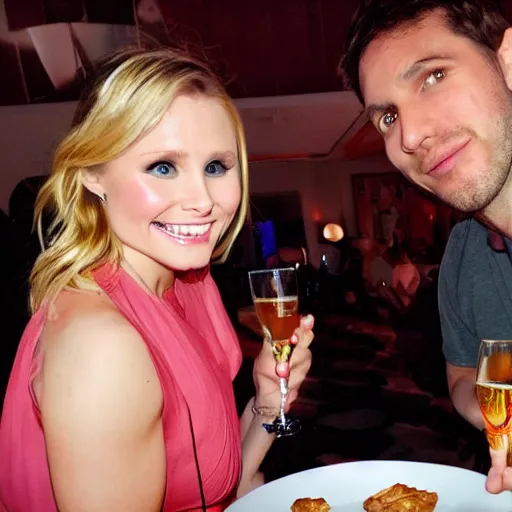Image similar to first person view of a date with kristen bell