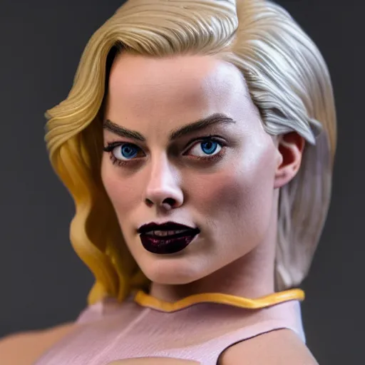 Prompt: very high resolution photo of margot robbie as an action figure.