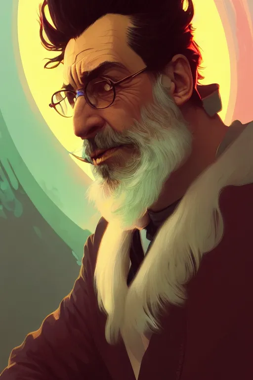 Prompt: a portrait of rick sanchez, fantasy, sharp focus, intricate, elegant, digital painting, artstation, matte, highly detailed, concept art, illustration, ambient lighting, art by ilya kuvshinov, artgerm, alphonse mucha, and greg rutkowski