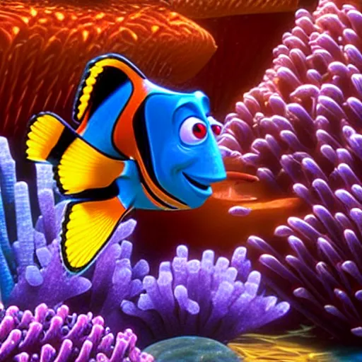 Prompt: finding Nemo movie still