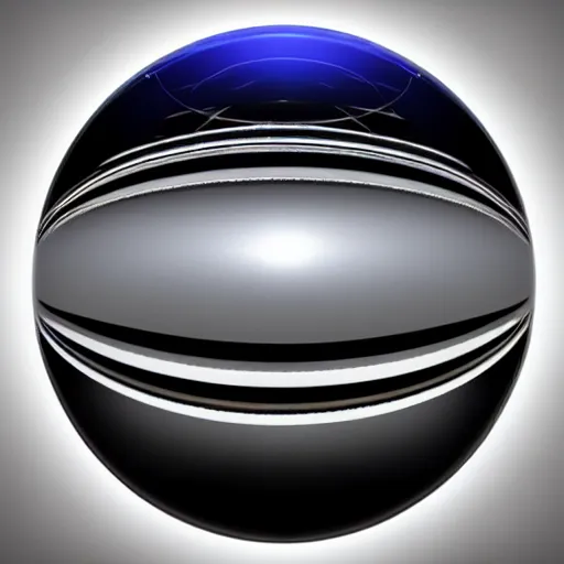 Prompt: chrome sphere