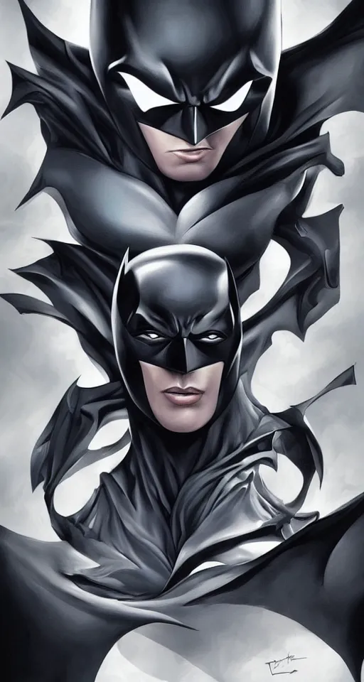 Image similar to Batmanl, created by artgerm, a masterpiece