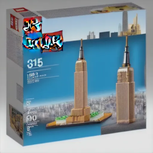 Image similar to lego empire state building