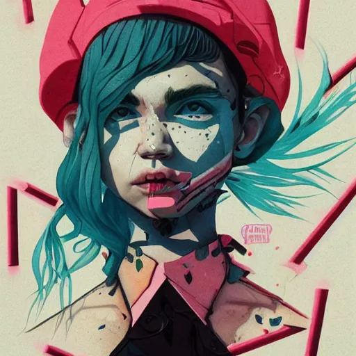 Image similar to Grimes picture by Sachin Teng, asymmetrical, dark vibes, Realistic Painting , Organic painting, Matte Painting, geometric shapes, hard edges, graffiti, street art:2 by Sachin Teng:4