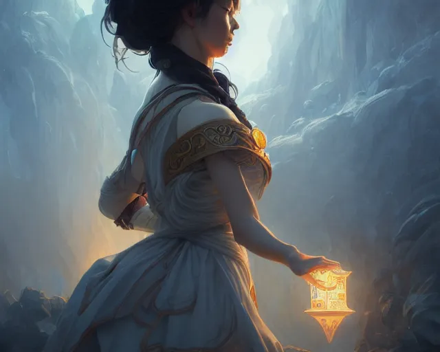 Image similar to photography of sou fujimoto, deep focus, d & d, fantasy, intricate, elegant, highly detailed, digital painting, artstation, concept art, matte, sharp focus, illustration, hearthstone, art by artgerm and greg rutkowski and alphonse mucha